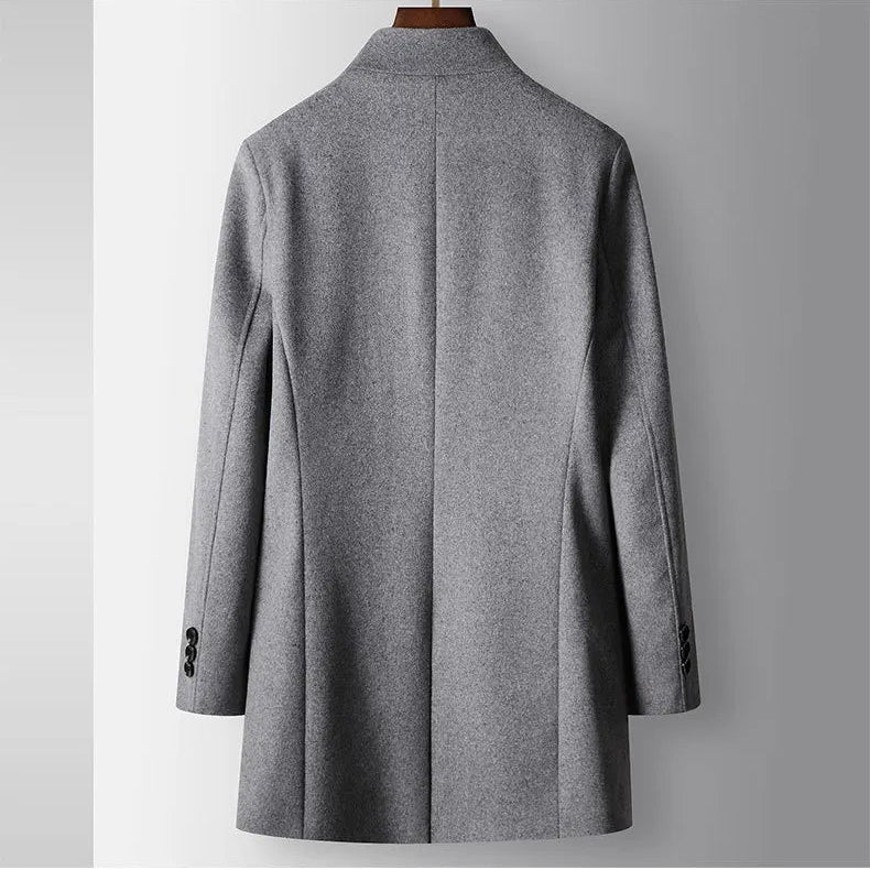 Business winter woolen blend coat - Antonios