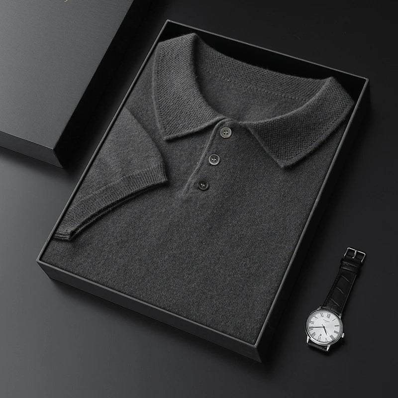 Cashmere italian design polo t-shirt - Antonios