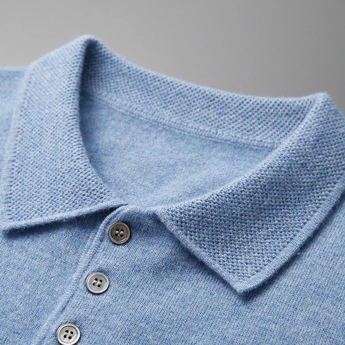 Cashmere italian design polo t-shirt - Antonios