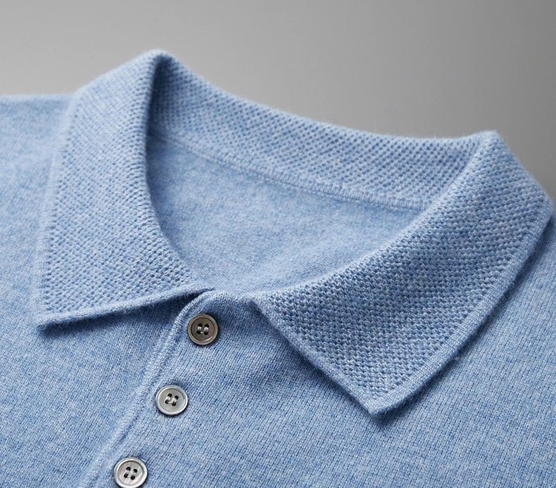 Cashmere italian design polo t-shirt - Antonios