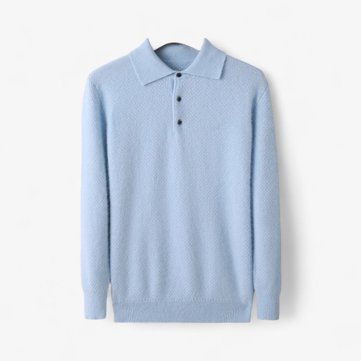 Cashmere polo elegant sweater - Antonios