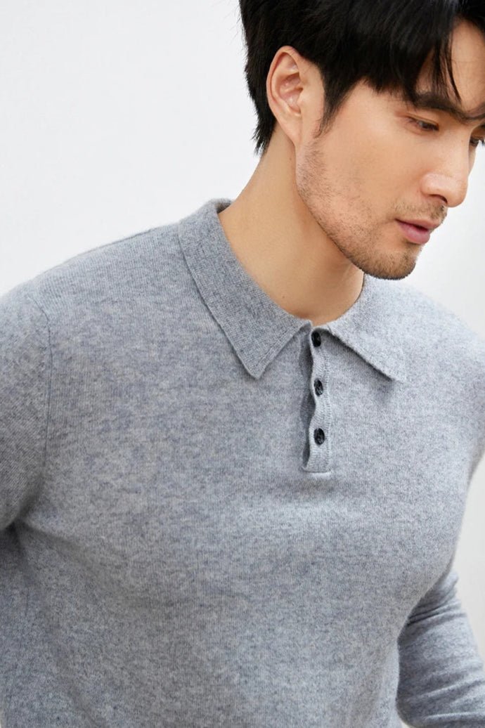 Cashmere polo premium sweater - Antonios
