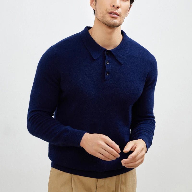 Cashmere polo premium sweater - Antonios