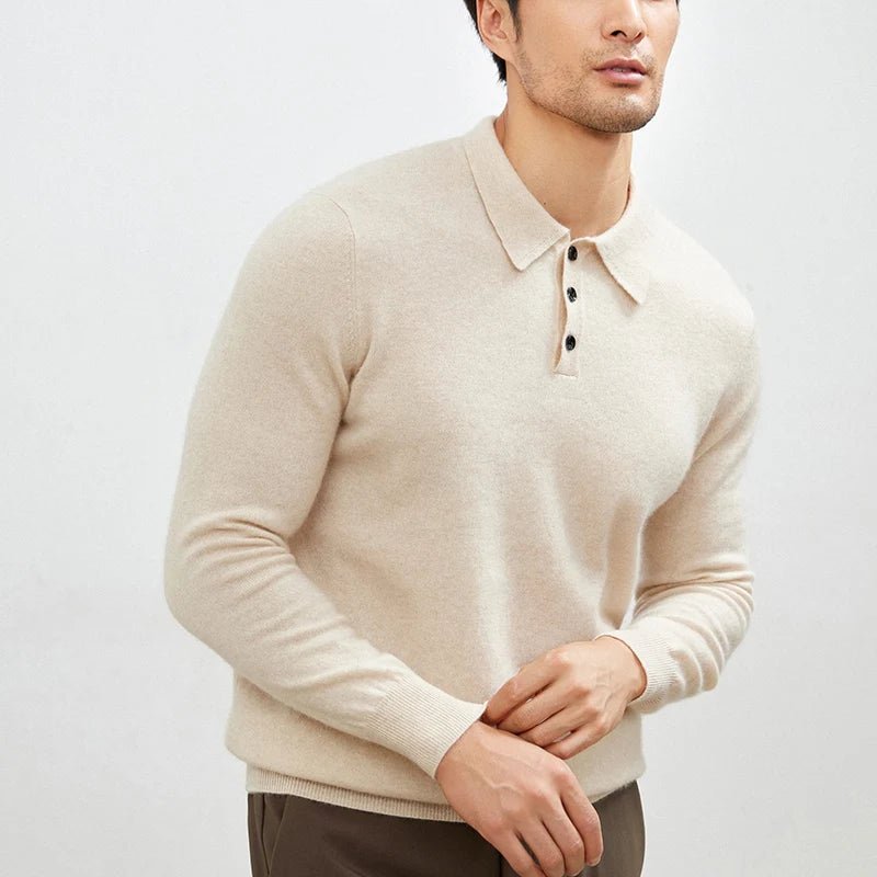 Cashmere polo premium sweater - Antonios