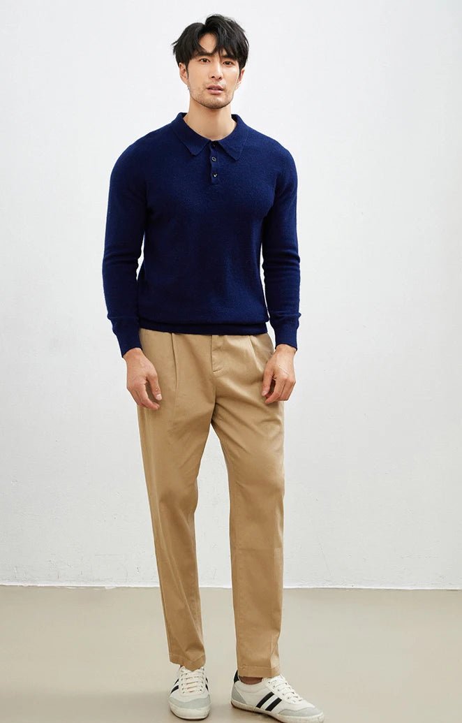 Cashmere polo premium sweater - Antonios