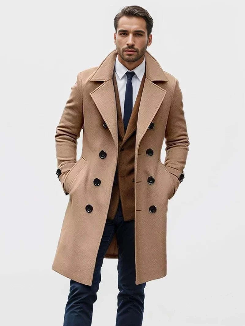 Casual british long coat - Antonios