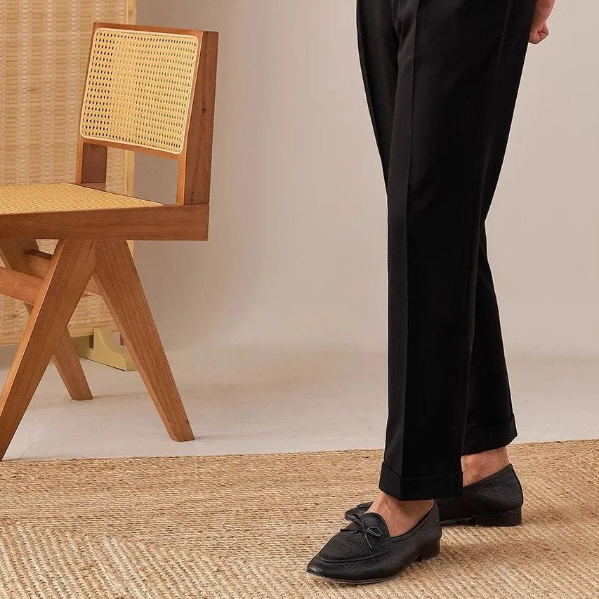 Casual button - down straight fit elegant pants - Antonios