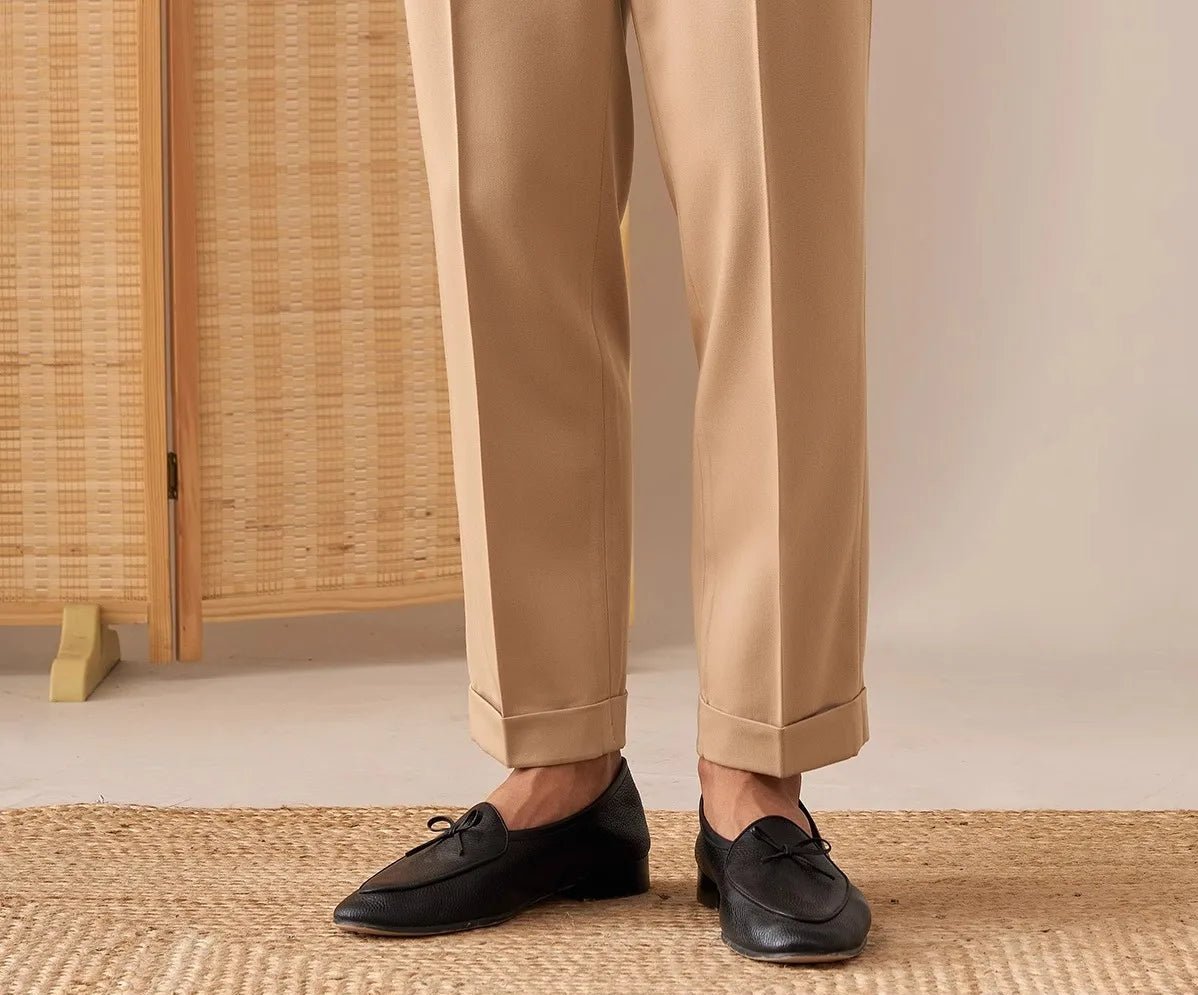 Casual button - down straight fit elegant pants - Antonios