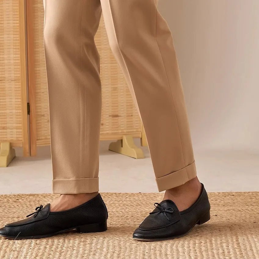 Casual button - down straight fit elegant pants - Antonios