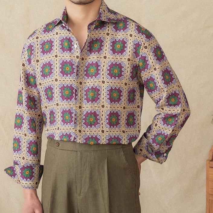 Casual Long - Sleeved shirt beach - Antonios