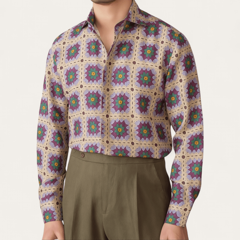 Casual Long - Sleeved shirt beach - Antonios