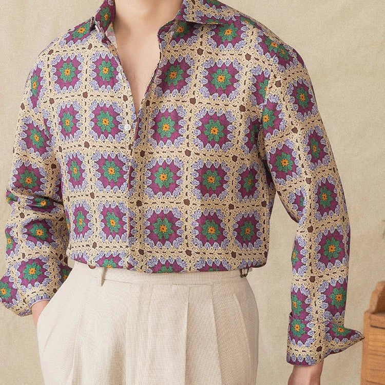 Casual Long - Sleeved shirt beach - Antonios