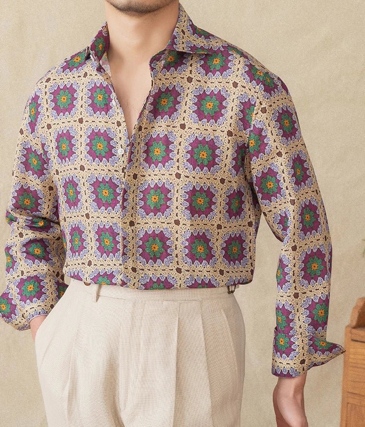 Casual Long - Sleeved shirt beach - Antonios