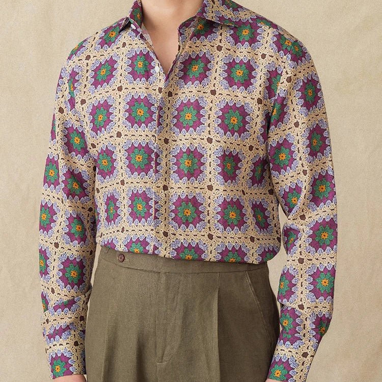 Casual Long - Sleeved shirt beach - Antonios