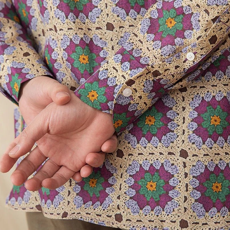 Casual Long - Sleeved shirt beach - Antonios