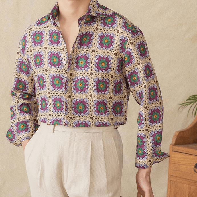 Casual Long - Sleeved shirt beach - Antonios