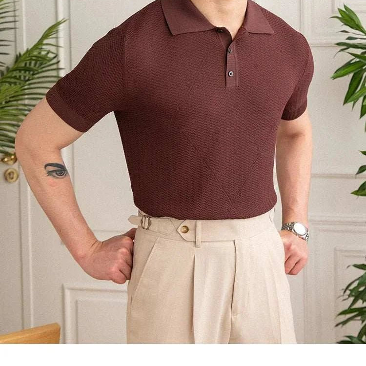 Casual men's polo t-shirt - Antonios
