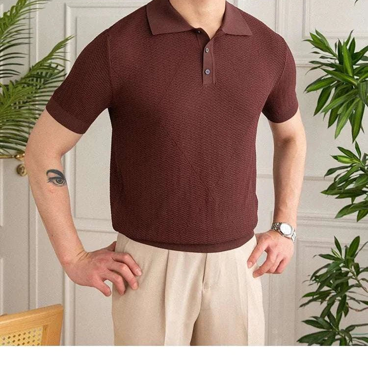 Casual men's polo t-shirt - Antonios