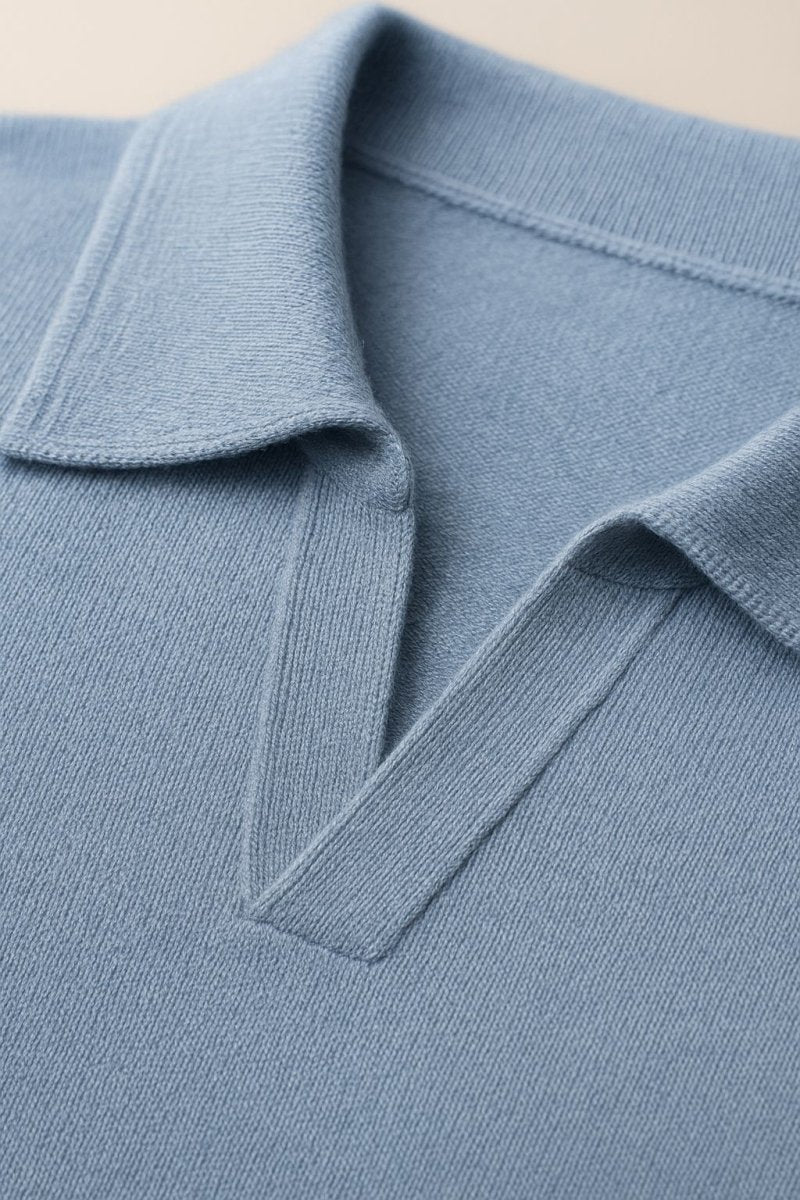 Casual outfit set baby blue + beige (T-shirt+pants) - Antonios