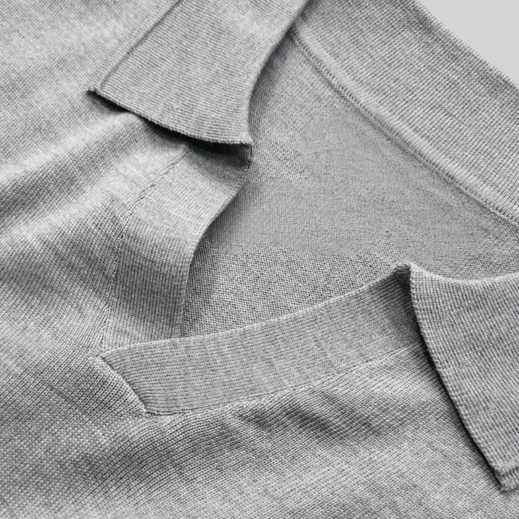 Casual outfit set light gray + beige (T-shirt+pants) - Antonios