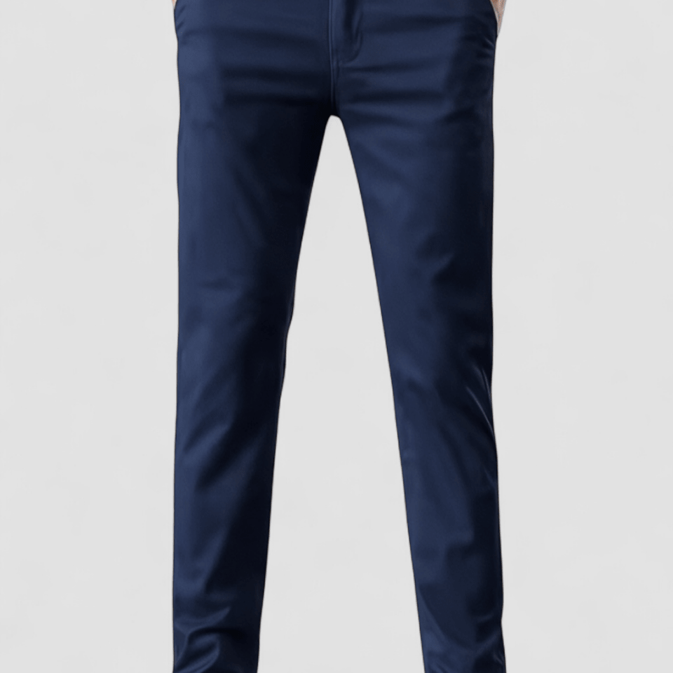 Casual outfit set light gray + navy blue (T-shirt+pants) - Antonios