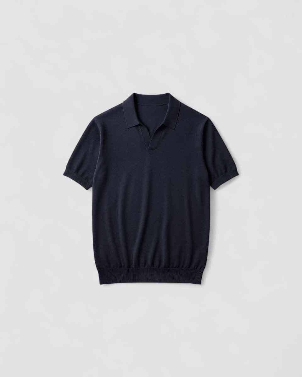 Casual outfit set navy blue + black (T-shirt+pants) - Antonios