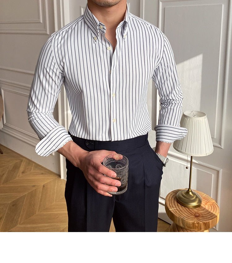 Casual Retro Striped Shirt - Antonios