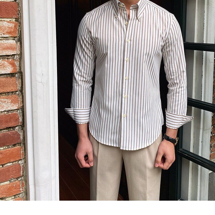 Casual Retro Striped Shirt - Antonios