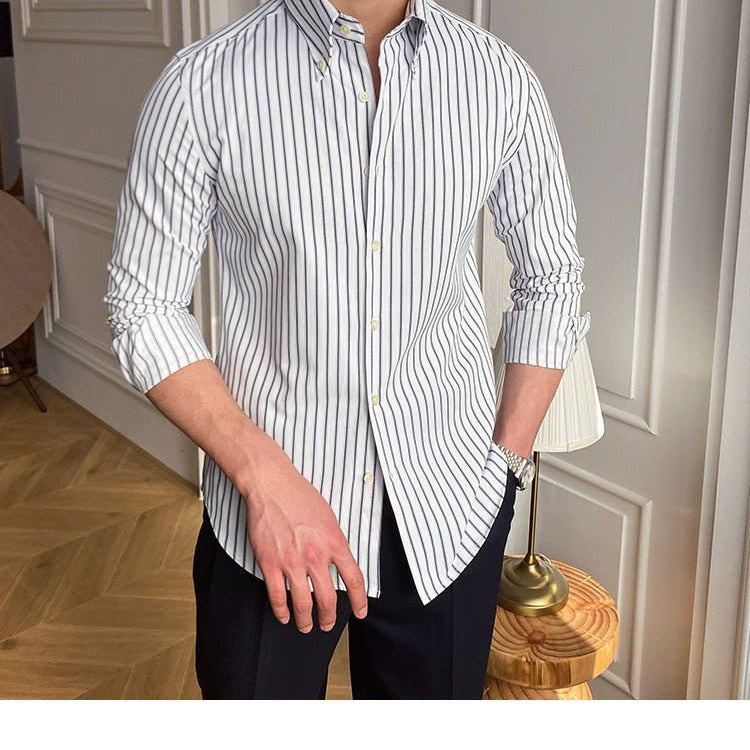 Casual Retro Striped Shirt - Antonios