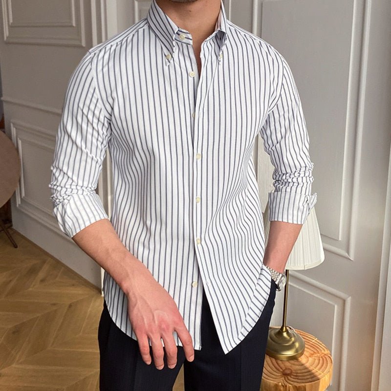 Casual Retro Striped Shirt - Antonios