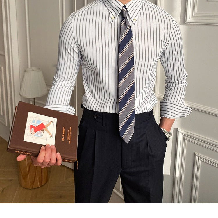 Casual Retro Striped Shirt - Antonios