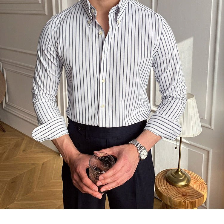 Casual Retro Striped Shirt - Antonios