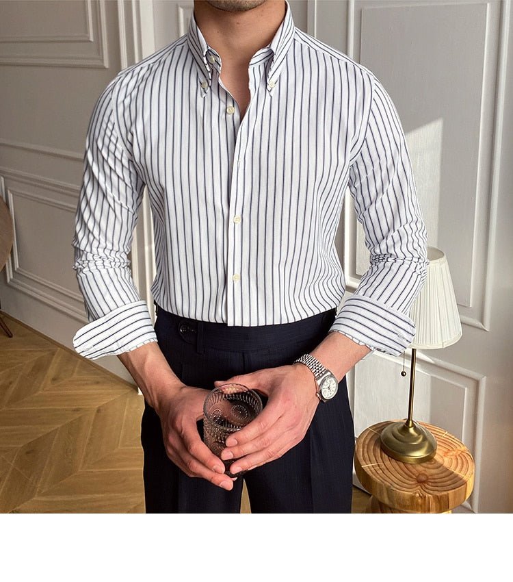 Casual Retro Striped Shirt - Antonios