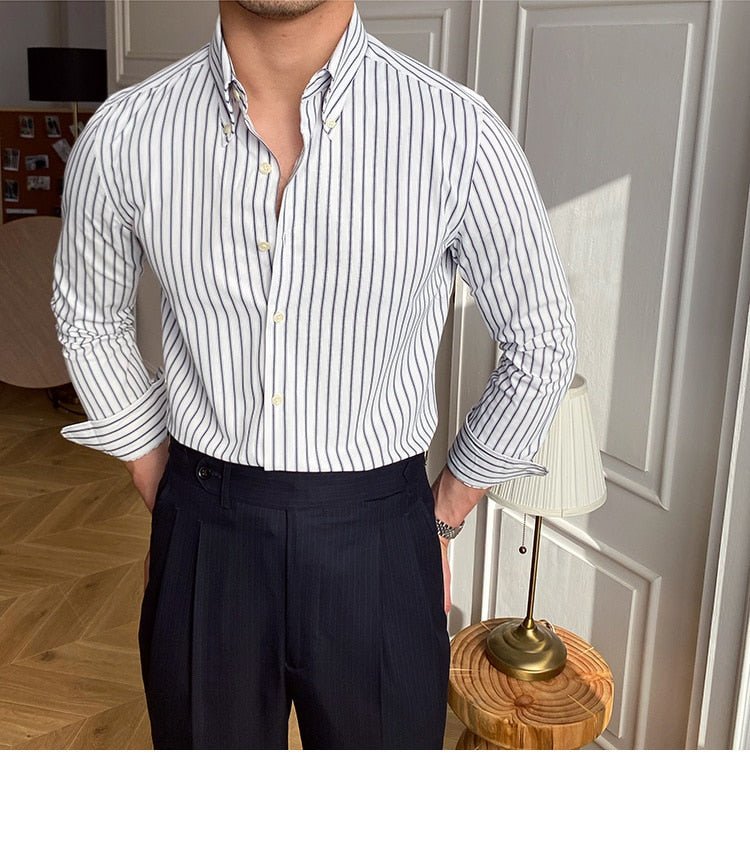 Casual Retro Striped Shirt - Antonios