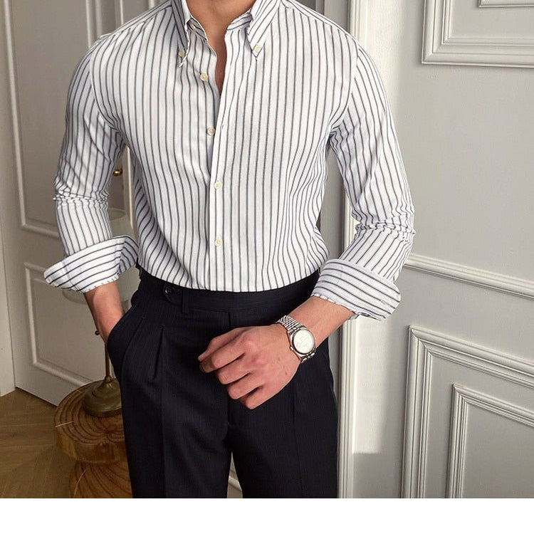 Casual Retro Striped Shirt - Antonios