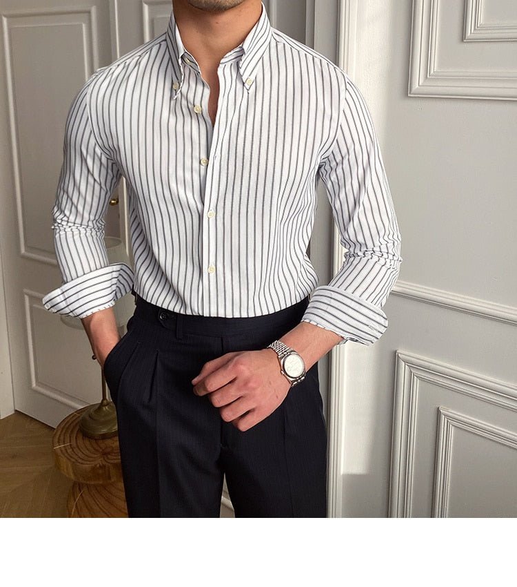 Casual Retro Striped Shirt - Antonios