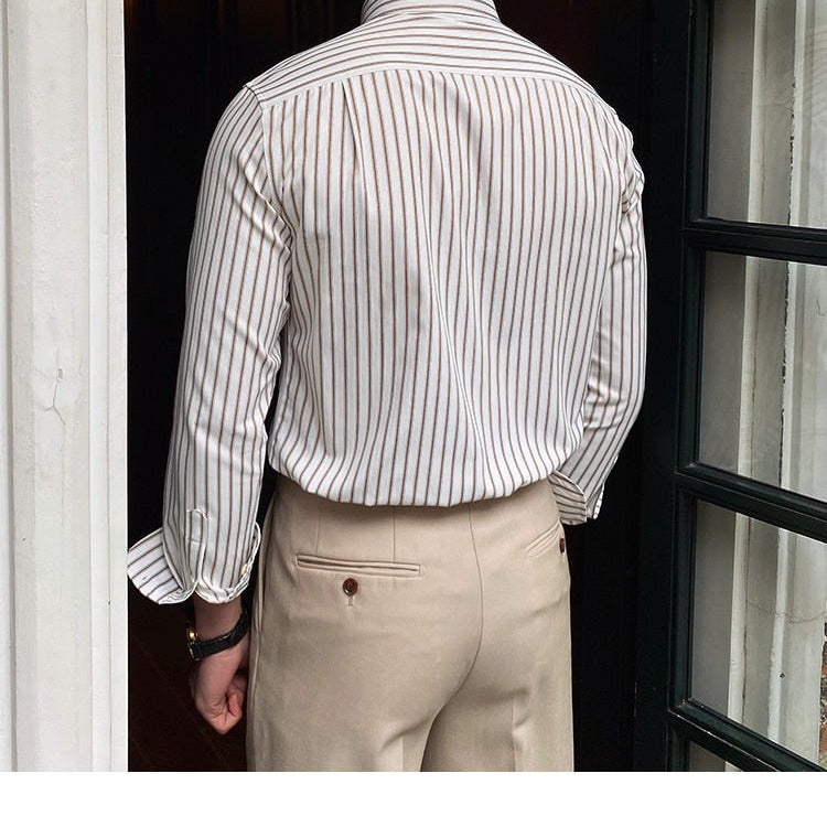 Casual Retro Striped Shirt - Antonios