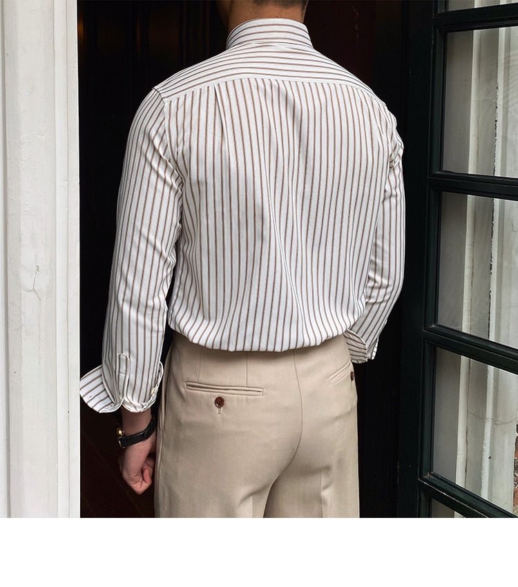 Casual Retro Striped Shirt - Antonios