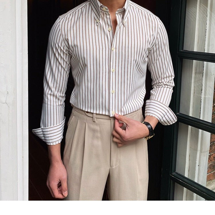 Casual Retro Striped Shirt - Antonios