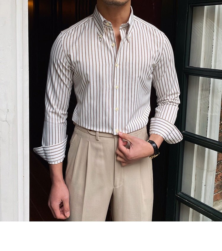Casual Retro Striped Shirt - Antonios