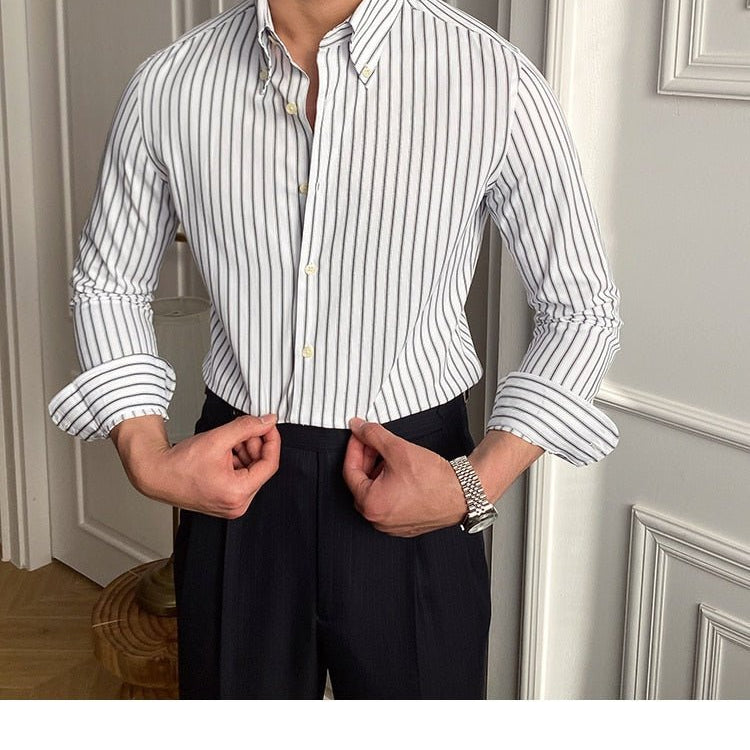 Casual Retro Striped Shirt - Antonios