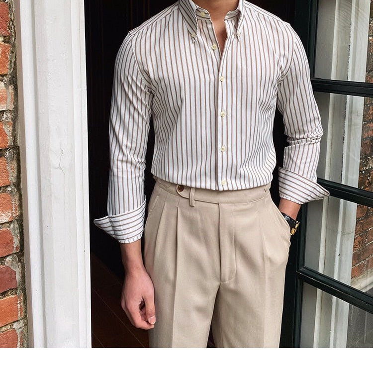 Casual Retro Striped Shirt - Antonios