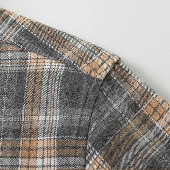 Checked pattern casual long - sleeve shirt - Antonios
