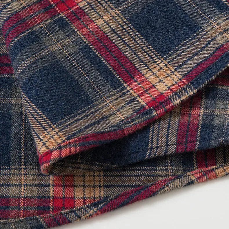 Checked pattern casual long - sleeve shirt - Antonios