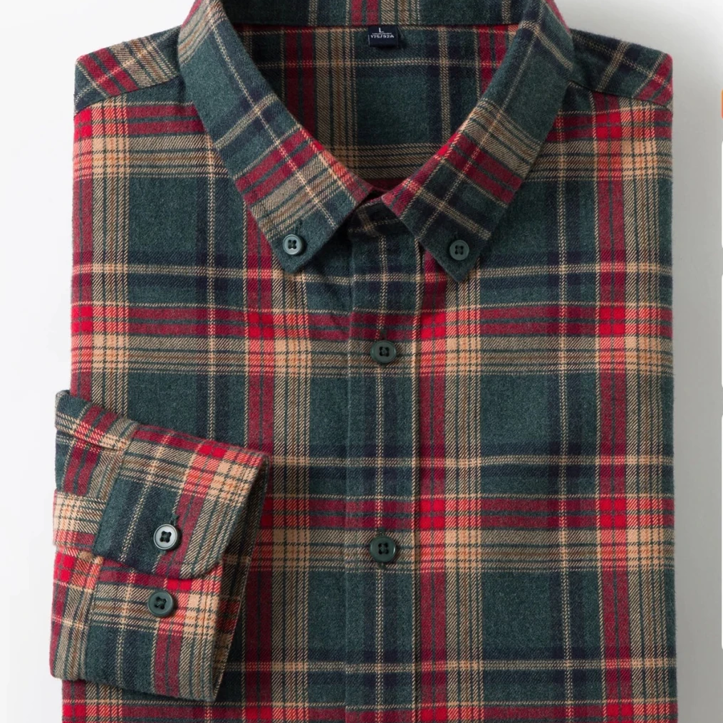 Checked pattern casual long - sleeve shirt - Antonios