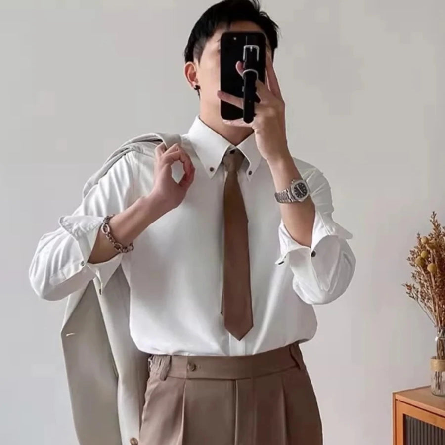 Classic single breasted shirt versatile comfort - Antonios