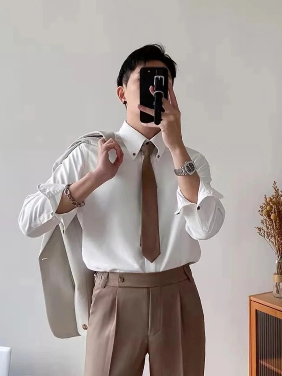 Classic single breasted shirt versatile comfort - Antonios