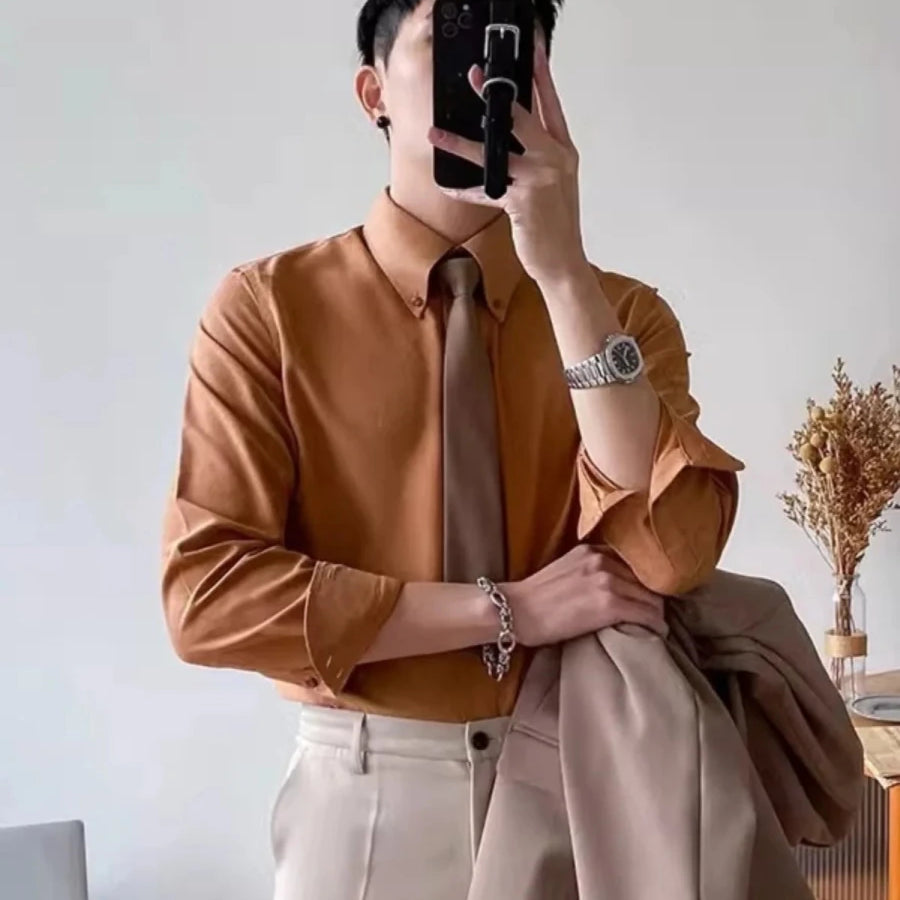 Classic single breasted shirt versatile comfort - Antonios