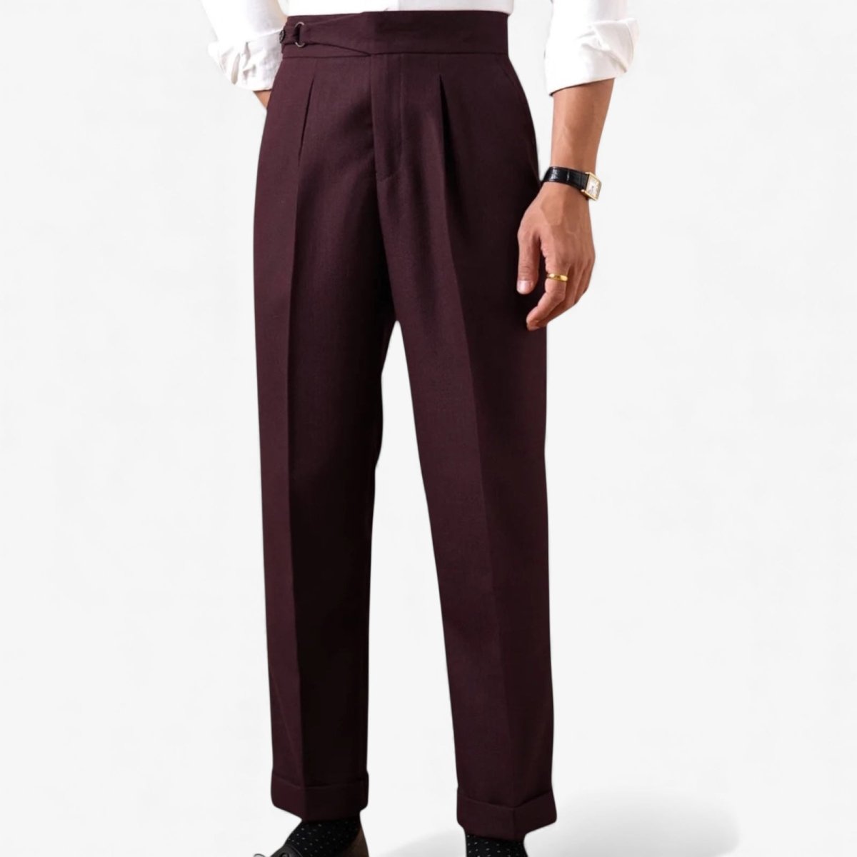 Classic single - pleat business trousers - Antonios