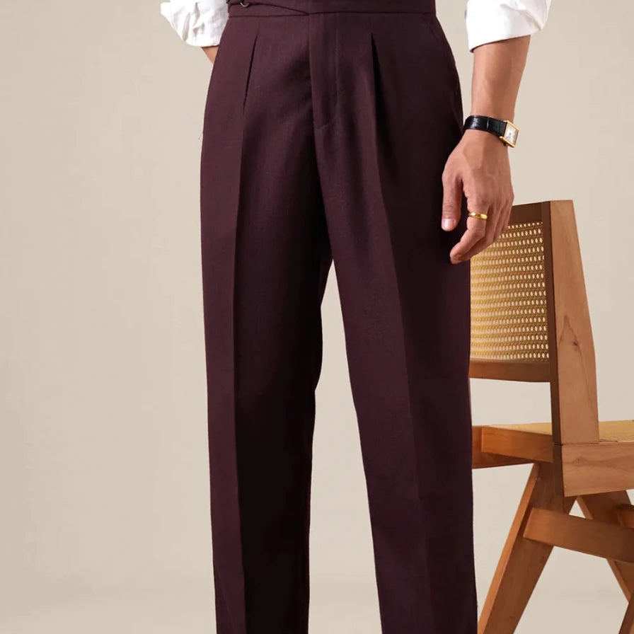 Classic single - pleat business trousers - Antonios